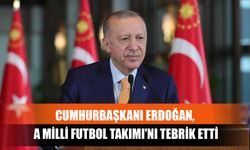 Cumhurbaşkanı Erdoğan, A Milli Futbol Takımı'nı Tebrik Etti