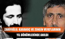 Zarifoğlu, Karakoç ve Zengin Vefatlarının Yıl Dönümlerinde Anıldı