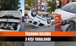 Yaşanan kazada 3 kişi yaralandı