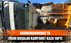 Kahramanmaraş'ta Freni Boşalan Kamyonet Kaza Yaptı