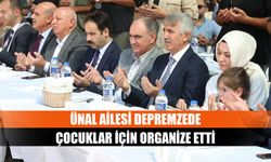 Ünal ailesi depremzede çocuklar için organize etti