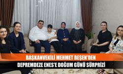 Kahramanmaraş Büyükşehir Belediyesi Başkanvekili Mehmet Beşen'den depremdeze Enes'e Doğum günü sürprizi