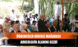 Öğrenciler Direkli Mağarası Arkeolojik Alanını Gezdi