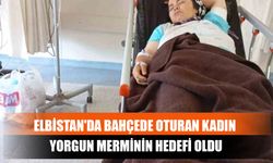 Elbistan'da Bahçede Oturan Kadın Yorgun Merminin Hedefi Oldu