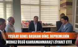 Yeşilay Genel Başkanı Dinç, Depremlerin Merkez Üssü Kahramanmaraş'ı Ziyaret Etti