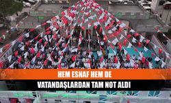 Hem esnaf hem de vatandaşlardan tam not aldı