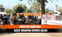 Kahramanmaraş Geleneksel Uluslararası Ağustos Fuarı'nda, Gazze yararına kermes açıldı