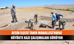 Afşin İlçesi Tanır Mahallesi'ndeki Höyükte Kazı Çalışmaları Sürüyor