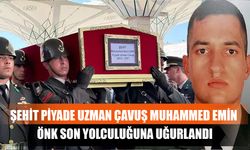 Şehit Piyade Uzman Çavuş Muhammed Emin Önk Son Yolculuğuna Uğurlandı