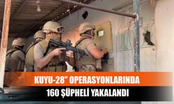 Kuyu-28” Operasyonlarında 160 Şüpheli Yakalandı