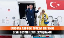 Erdoğan, ABD'deki Türkevi girişinde sevgi gösterileriyle karşılandı