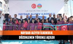 Haydar Aliyev İlkokulu, düzenlenen törenle açıldı