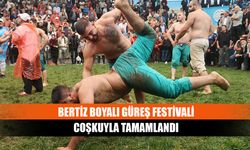 Bertiz Boyalı Güreş Festivali Coşkuyla Tamamlandı