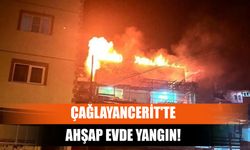 Çağlayancerit'te Ahşap Evde Yangın!