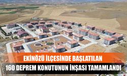 Ekinözü İlçesinde Başlatılan 160 Deprem Konutunun İnşası Tamamlandı