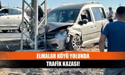 Elmalar köyü yolunda trafik kazası!