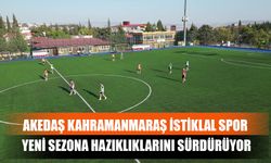 Akedaş Kahramanmaraş İstiklal Spor Yeni Sezona Hazıklıklarını Sürdürüyor