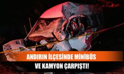 Andırın İlçesinde Minibüs Ve Kamyon Çarpıştı!