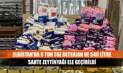 Elbistan’da 5 ton toz deterjan ve 540 litre sahte zeytinyağı ele geçirildi