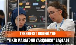 Teknofest Akdeniz'de "Fikir Maratonu Yarışması" Başladı