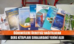 Öğrencilere ücretsiz dağıtılacak ders kitapları sıralardaki yerini aldı