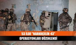 53 ilde "Narkoçelik-43" operasyonları düzenlendi