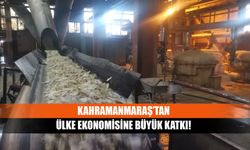 Kahramanmaraş’tan ülke ekonomisine büyük katkı!