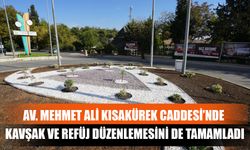 Av. Mehmet Ali Kısakürek Caddesi’nde Kavşak Ve Refüj Düzenlemesini De Tamamladı