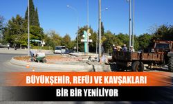 Büyükşehir, Refüj Ve Kavşakları Bir Bir Yeniliyor