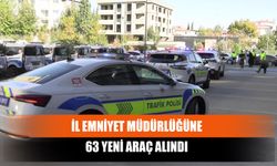 İl Emniyet Müdürlüğüne 63 Yeni Araç Alındı