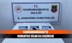 Kahramanmaraş'ta ruhsatsız silah ele geçirildi