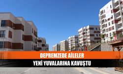 Depremzede aileler yeni yuvalarına kavuştu