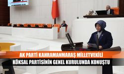 AK Parti Kahramanmaraş Milletvekili Köksal partisinin Genel Kurulunda konuştu