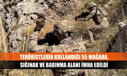 Teröristlerin kullandığı 55 mağara, sığınak ve barınma alanı imha edildi