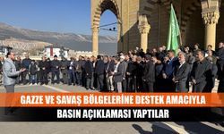 Kahramanmaraş'ta Gazze ve savaş bölgelerine destek açıklaması