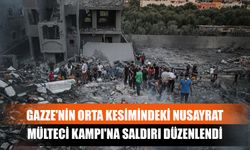 Gazze'nin Orta Kesimindeki Nusayrat Mülteci Kampı'na Saldırı Düzenlendi