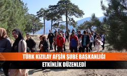 Türk Kızılay Afşin Şube Başkanlığı etkinlik düzenledi