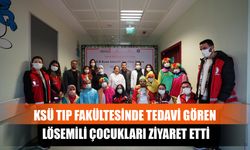 KSÜ Tıp Fakültesinde Tedavi Gören Lösemili Çocukları Ziyaret Etti