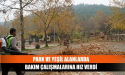 Park ve yeşil alanlarda bakım çalışmalarına hız verdi