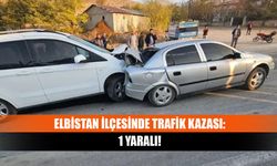 Elbistan ilçesinde trafik kazası: 1 yaralı!