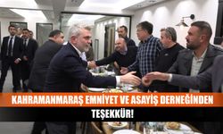 Kahramanmaraş Emniyet ve Asayiş derneğinden teşekkür!