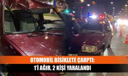 Otomobil bisiklete çarptı: 1’i ağır, 2 kişi yaralandı