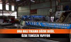 Ora halı yıkama sözde değil, özde temizlik yapıyor