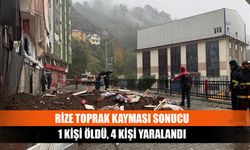 Rize toprak kayması sonucu 1 kişi öldü, 4 kişi yaralandı