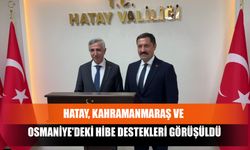 Hatay, Kahramanmaraş Ve Osmaniye'deki Hibe Destekleri Görüşüldü