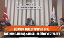 Göksun Belediyespor U-15 Takımından Başkan Selim Cüce’ye Ziyaret