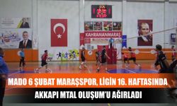 Mado 6 Şubat Maraşspor, Ligin 16. Haftasında Akkapı Mtal Oluşum’u Ağırladı