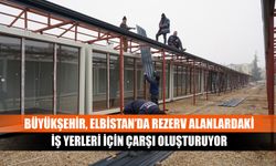 Büyükşehir, Elbistan’da rezerv alanlardaki iş yerleri için çarşı oluşturuyor