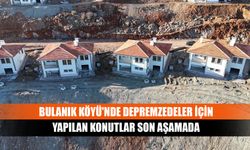 Bulanık Köyü'nde depremzedeler için yapılan konutlar son aşamada