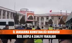 İl Jandarma Komutanlığı kurduğu özel ekiple 4 zanlıyı yakaladı